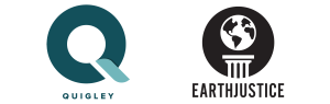 Quigley Simpson & Earthjustice logos
